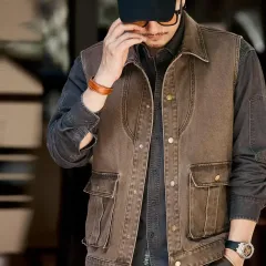 オーバーサイズ ルーズフィット レイヤード ベスト キャンプ 屋外 戦術 多機能 カジュアル