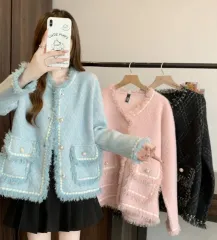 (海外配送) オーバーサイズ ツイード ジャケット