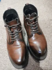 ZARA(ザラ) レースアップ チャンキー ブーツ ブラウン