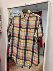 POLO RALPH LAUREN ポロラルフローレン マドラスチェック リネン 半袖 シャツ