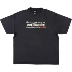 古着 90~00年代 HYBRID TEES メッセージプリントTシャツ メンズXL相当 ヴィンテージ/eaa571754