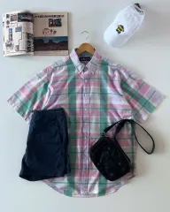 ポロ Ralph Lauren(ラルフローレン) チェック 半袖シャツ L