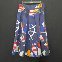 KARL LAGERFELD Karl Lagerfeld(カールラガーフェルド) マリン プリーツ スカート 77 サイズ