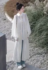 (海外配送) シャツ ブラウス ロング ベスト セット