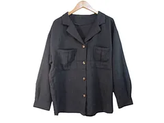 k04241101049　GU ジーユー　Lサイズ　Gray　　トップス　長袖シャツ　通年