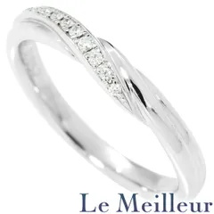 【新品仕上済】 EXELCO ダイヤモンド プラチナ Pt950 リング 5号 レディース 返品OK