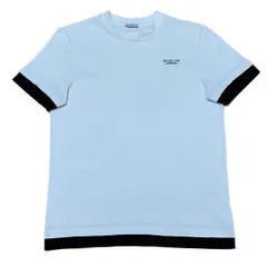 モンクレール　Tシャツ　モノトーン　黒袖　S 国内正規品 5S71