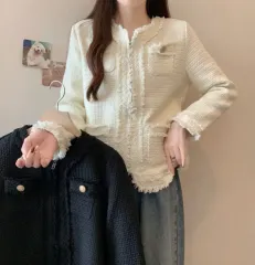 (海外配送) オーバーサイズ ツイード ジャケット