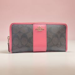 新品未使用】COACHコーチ長財布 ラウンドファスナーシグネチャーF52859