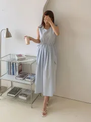 ワンポイントセール リンクルポケット ワンピース