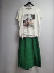 66 77)MARVEL(マーベル)リネンブラウス ズボン