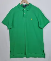 L （ 100 ） POLO RALPH LAUREN(ポロラルフローレン) イエローグリーン PK 半袖Tシャツ