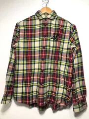 703032 POLO by RALPH LAUREN 長袖 ビジュー マドラス チェック ネル シャツ 0 レディース メンズ ポロバイラルフローレン