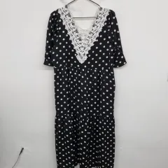 レディース 66 size ドット柄 ワンピース