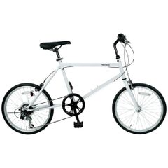 PROVROS(プロブロス) 自転車 20インチ ミニべロ 小径車 軽量 シマノ6段変速 ワイヤー錠・LEDライト付き クイックレリーズ 街乗り 通勤 通学 P-208@