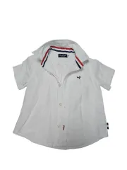 ミキハウス ブラック・ベア 男児 半袖 白 シャツ 100