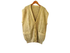 w01250904038　ブランド名不明　サイズ表記無し　Beige　　アウター　ニットorセーター　秋冬