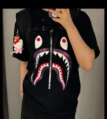 (当日配送) 正規品 A BATHING APE(アベイシングエイプ) シャーク 黒 半袖 ティー XL