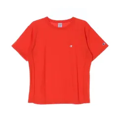 L Champion(チャンピオン) ロゴ オレンジレッド 半袖 Tシャツ