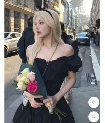 フリルパフ ブラウス