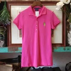 ポロ ラルフローレン カラーTシャツ 半袖Tシャツ ビックポニー ピンク M