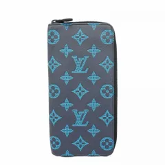 ルイ・ヴィトン(Louis Vuitton) ルイ・ヴィトン 長財布 モノグラム・シャドウ ジッピーウォレットヴェルティカル M80423 ネイビーメンズ