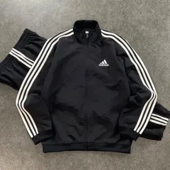 adidas アディダス エアロレディ エッセンシャルズ レギュラーフィット スリーストライプス トラックスーツ トラックジャケット トラックパンツ ロゴ刺繍 ブラック 黒 メンズ GK9950