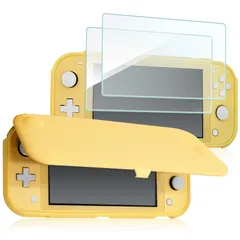 ProCase スイッチライト フリップケース  スリム クリアソフトTPU カバー 耐衝撃 保護カバー 対応機種： スイッチライト 2019 イエロー