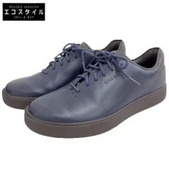 Cole Haan コールハーン 美品 グランドプロ リュクス ホールカット スニーカー シューズ メンズ ネイビー 8M C40070 8M