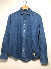 703032 POLO by RALPH LAUREN 長袖 デニム シャツ 8 レディース ポロ ラルフローレン
