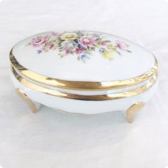 HEREND ヘレンド チャイニーズブーケ パープル エッグ型 ボンボ