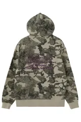 X-girl エックスガール 105261012007 EMBROIDERED LOGO ZIP UP SWEAT HOODIE ジップパーカー CAMO 正規通販 レディース