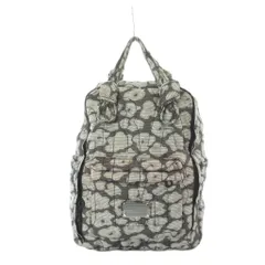 マークバイマークジェイコブス MARC by MARC JACOBS リュックサック デイパック 黒 ブラック 総柄 花柄 フロントポケット ■GY64 /RI ■OS