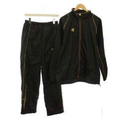 チャンピオン CHAMPION ジャージ セットアップ 上下 トラックジャケット パンツ L 黒 ブラック CJ9442S /YM ■GY18