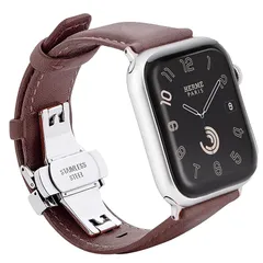 【新品】 [Ｘｒｅｉｓｉ] コンパチブル apple watch バンド44MM 45MM 46MM 49MM 本革/ビジネス用 アップルウォッチ ベルト46mm レザー プッシュ式 Ｄバックル/ピンバックル手作りApple Watch Ultra2/1, 1