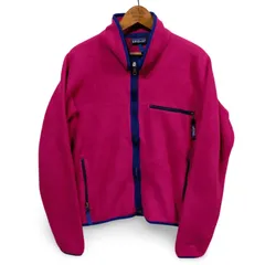 90’s PATAGONIA パタゴニア　シンチカーディガン　フリース　ピンク　M　Made in USA