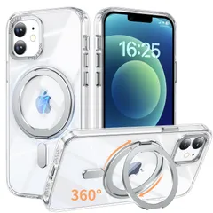 iPhone 12 / iPhone 12 Pro 適用 ケース Magsafe対応 アイフォン12 / アイフォン12プロ カバー 360°回転スタンド Uovon スマホケース アイホン 12pro 携帯ケース ワイヤレス充電 車載ホルダー 対応 ストラッ