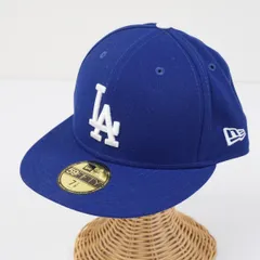 NEW ERA 59FIFTY ロサンゼルスドジャース キャップ USED美品 7 1/8 56.8cm ブルー ニューエラ 帽子 LA MLB X7513