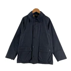 極美品 Babuar バブアー ビデイル SL オイルドジャケット 無地 秋冬 AW カバーオール コットン ネイビー メンズ 34【古着】【中古】【送料無料】