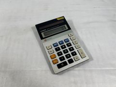 CASIO カシオ　ELECTRONIC CALCULATOR　JS-8　日本製　ソーラー電卓　ソーラー　電卓　計算機　計算　事務用品　事務　文房具　昭和レトロ　昭和　レトロ