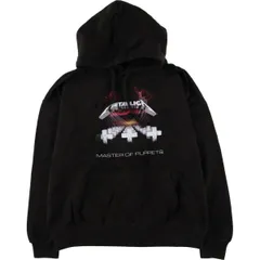 古着 METALLICA メタリカ バンド スウェットプルオーバーパーカー メンズL相当/eaa595953
