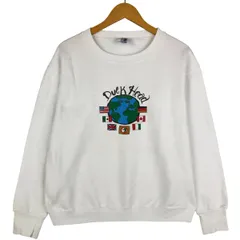 古着 90年代 Duck Head 国旗柄 プリントスウェットシャツ トレーナー USA製 メンズM相当 ヴィンテージ/eaa418993