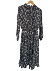 k05241123087　C・O・L・Z・A　Lサイズ　黒×白×赤×黄色　　ワンピース or ドレス　ワンピース　春夏