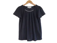 k05241106229　ROPE PICNIC　38　青×黒　Mサイズ程度　トップス　半袖Tシャツ　春夏