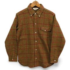 70's WOOLRICH “wool shirt” グレンチェック　M