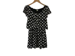 w02250827012　不明　0　黒×白　　ワンピース or ドレス　ワンピース　春夏