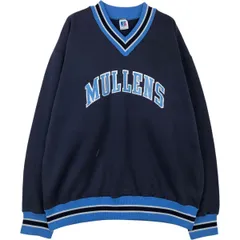 古着 90年代 ラッセル Russell Vネック プリントスウェットシャツ トレーナー USA製 メンズXL相当 ヴィンテージ/eaa612989