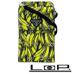 プラダ ■新同■ ショルダー ボディー バッグ スマホケース パスケース バナナ サフィアーノ イエロー ブラック 【591068】11