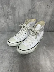 CONVERSE コンバース レザー ALLSTAR ハイカット スニーカー size25.5/白 ■■ メンズ