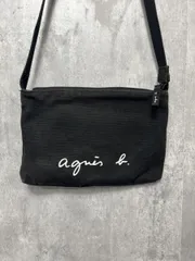 agnes b アニエスベー WEB限定 ロゴサコッシュ ショルダー バッグ sizeF/黒 ■■ レディース